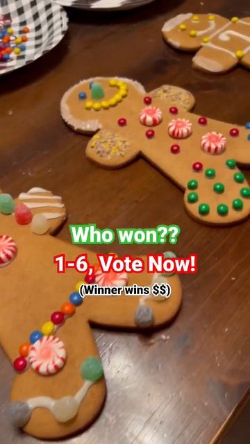 Gingerbread Man Design Contest: Vote For Winner! #christmas