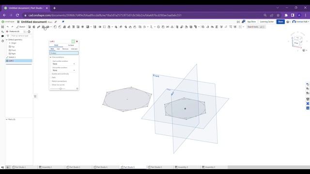 Onshape Tutorial on Loft Tool | How to use Loft Tool in Onshape смотреть онлайн