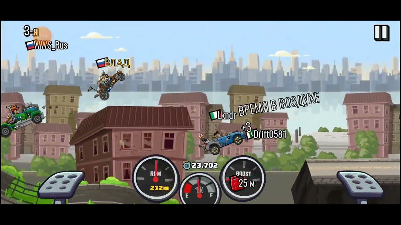 Hill Climb Racing 2 - Весенний город. Багги