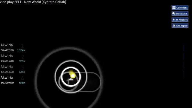osu! 6.41★ FELT - New World [Kyotato Collab] FC смотреть онлайн