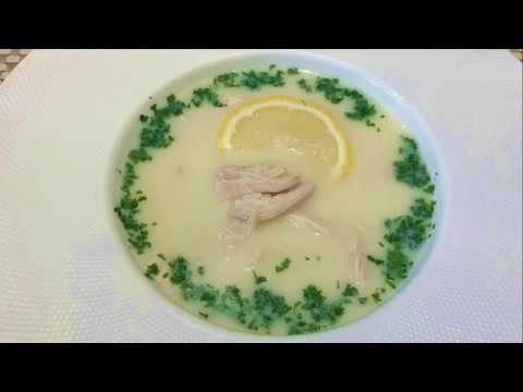 Греческий куриный суп с лимоном Авголемоно смотреть онлайн