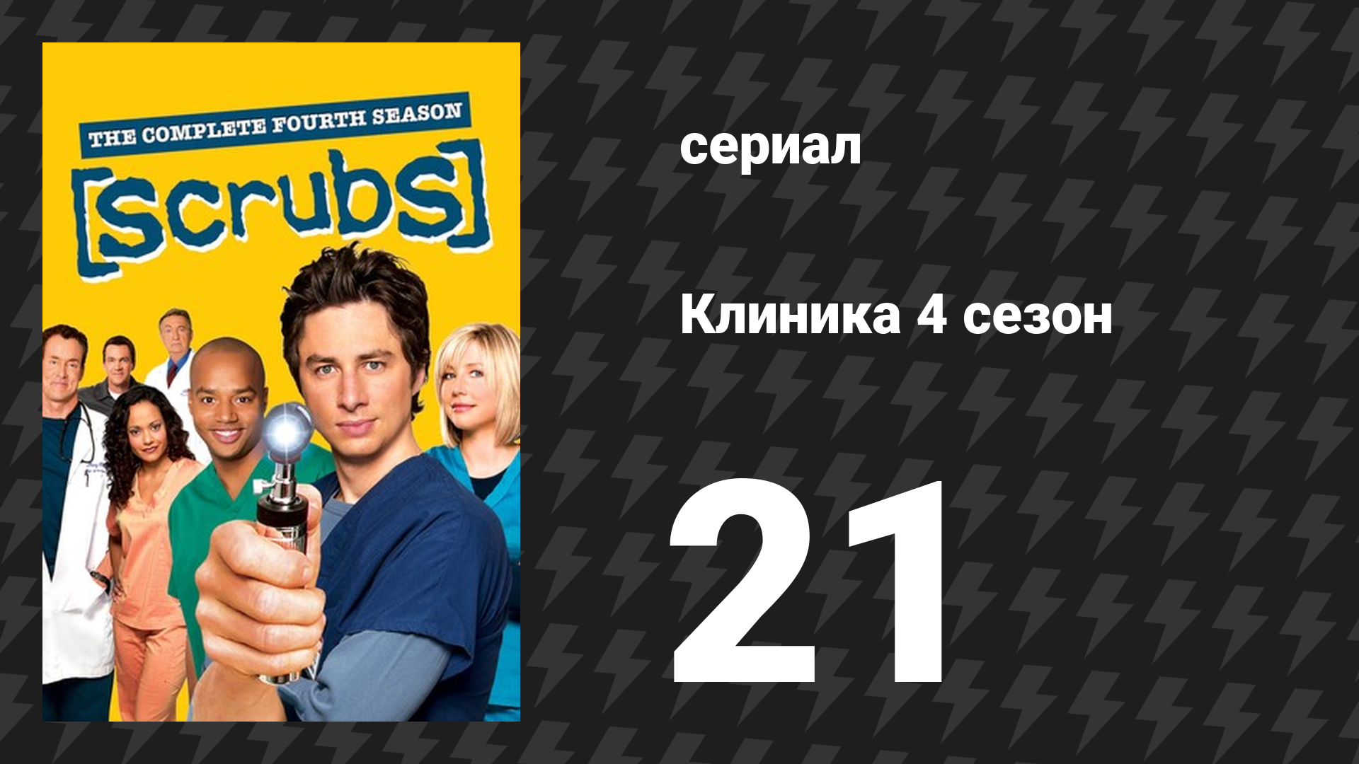 Клиника 4 сезон 21 серия «Мой рот на замке» (сериал, 2001-2010)