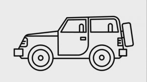 Как нарисовать ДЖИП