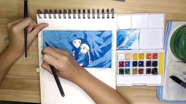 Studio Ghibli:Howl's Moving Castle Painting🎨One(1) Year Anniversary on YouTube 🎨 LittleWorldofSienn смотреть онлайн