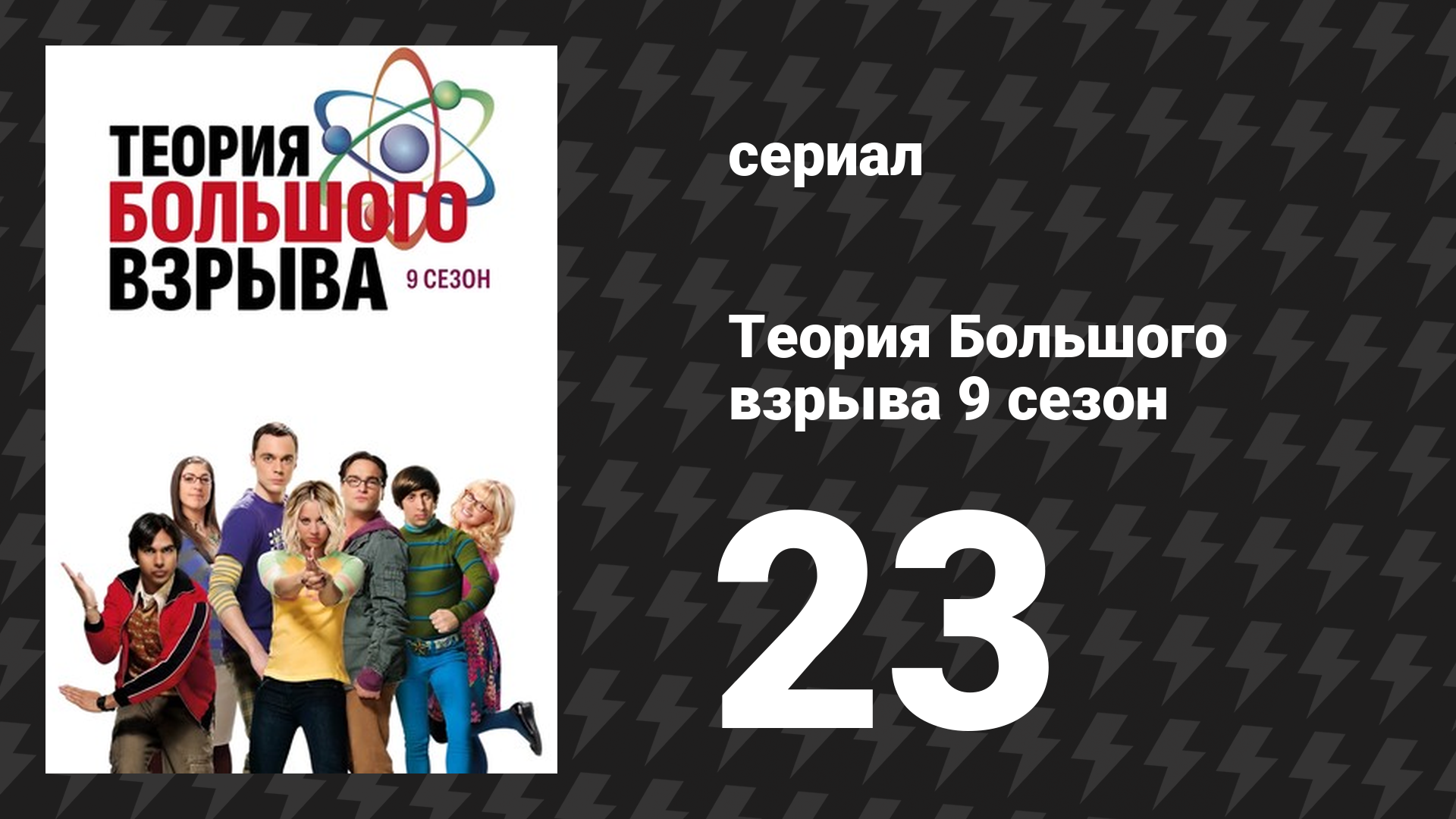 Теория Большого взрыва 9 сезон 23 серия «Решение замены в очереди» (сериал, 2007-2019) смотреть онлайн