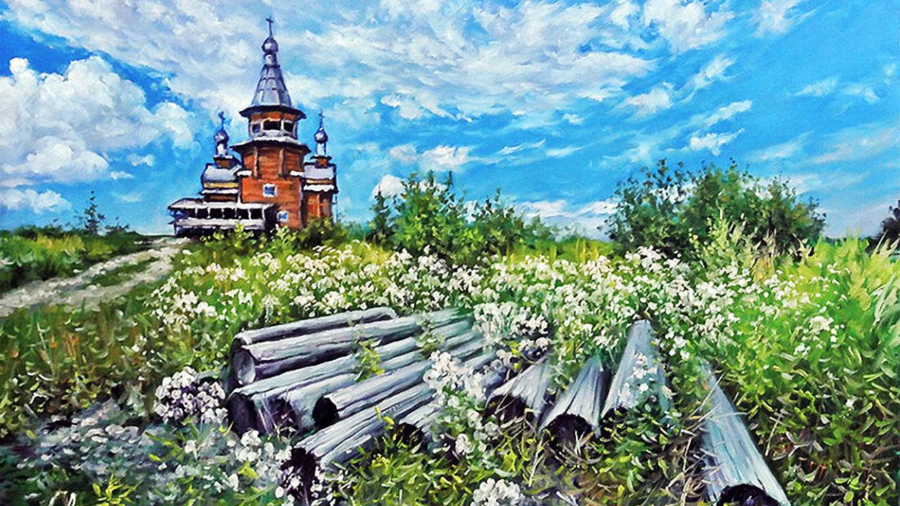 Весна в живописи художника Александра Воля смотреть онлайн