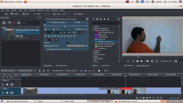 OBS (Video Recording) +KDENLive (Video Editing) Part 3 смотреть онлайн