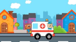 Vehicles Emergency - Police Car, Fire Truck, Ambulance - Kids Cartoon Learning Videos For Toddlers