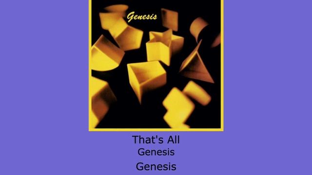 That's All - Genesis - Instrumental смотреть онлайн