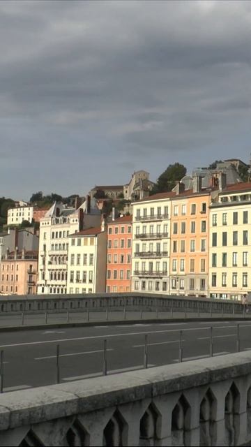 Lyon  View Of La Basilique Notre Dame De Fourvière And Pont Bonaparte  #shorts