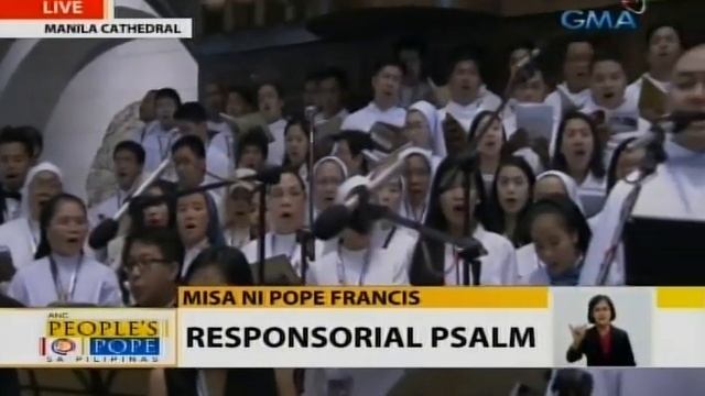 GMA7 Specials: Responsorial psalm at papal mass at Manila Cathedral смотреть онлайн
