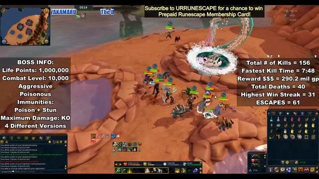 THE BOSS: YAKAMARU! Kill # 157 Runescape Game MMORPG смотреть онлайн