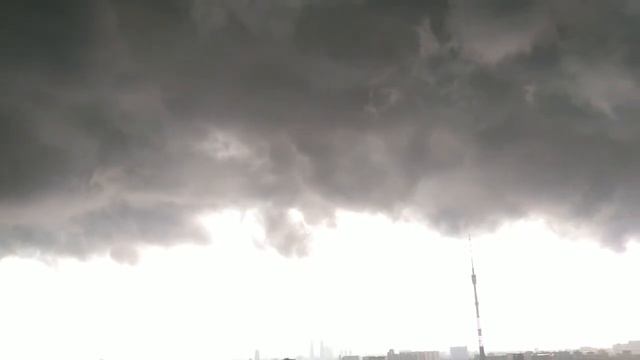 Гроза в Москве 30.06.2017