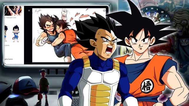 Vegeta And Goku Google Themselves