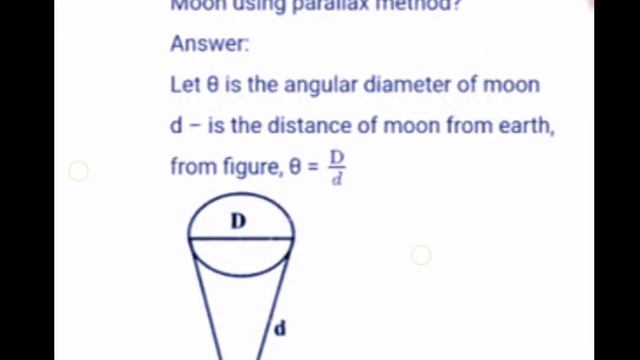 2) How will you measure the diameter of theMoon using parallax method? in scoremore school смотреть онлайн