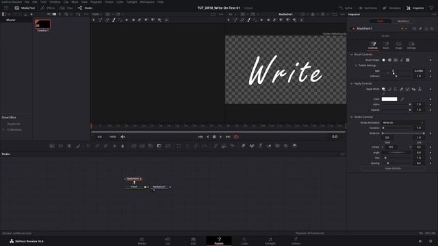 Write On Effect Tutorial in Davinci Resolve | Handwriting Text Effect смотреть онлайн