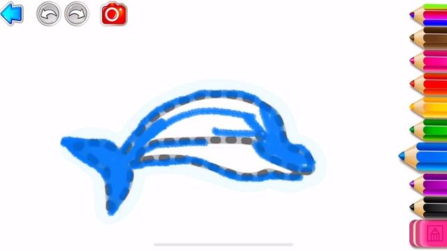 Bolalar uchun delfin chizish | Drawing a dolphin for kids | Рисование дельфина для детей смотреть онлайн