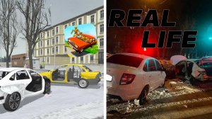 Реконструкция аварии с "Lada Granta" и "Kia Rio" в ВАЗ Краш тест симулятор 2 #18