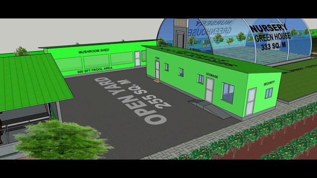 6 ACRE ORGANIC AGRO FARM 3D SKETCHUP MODEL INTEGRATED FARMING SYSTEM IFS BY @MohammedOrganic