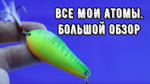 Колеблющаяся блесна АТОМ. Большой обзор разных вариантов