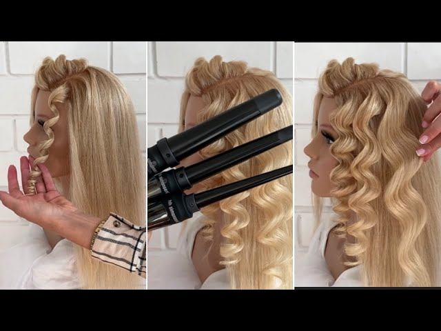 6 Вариантов Локон с Разными Диаметрами Плойки | Урок Прически смотреть онлайн