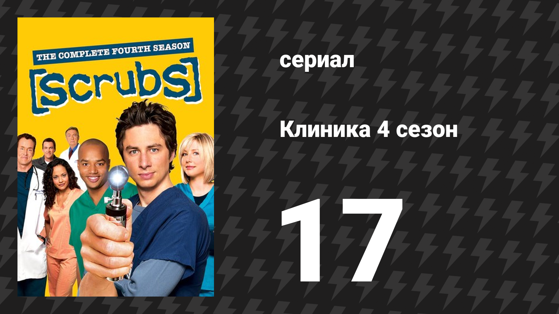 Клиника 4 сезон 17 серия «Моя жизнь в четыре камеры» (сериал, 2001-2010)