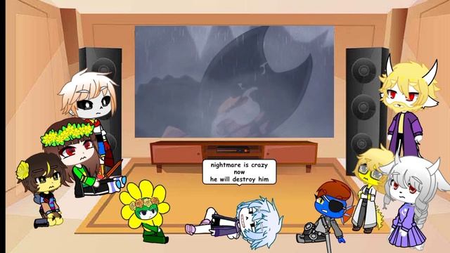 Undertale reacts to NIGHTMARE SANS VS BEAST BENDY (PART2) смотреть онлайн