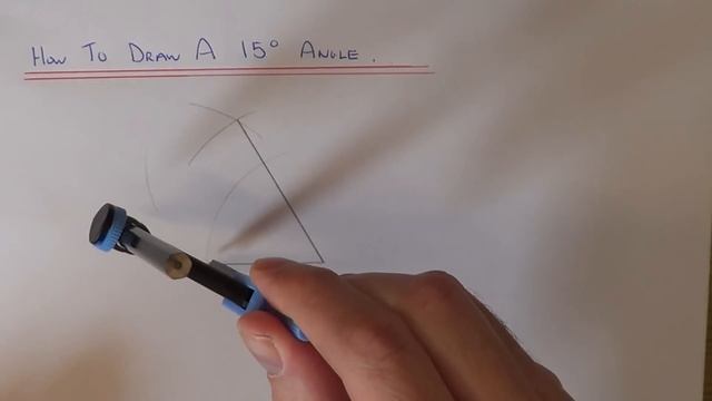 How To Construct A 15 Degree Angle (With A Compass And No Protractor). смотреть онлайн