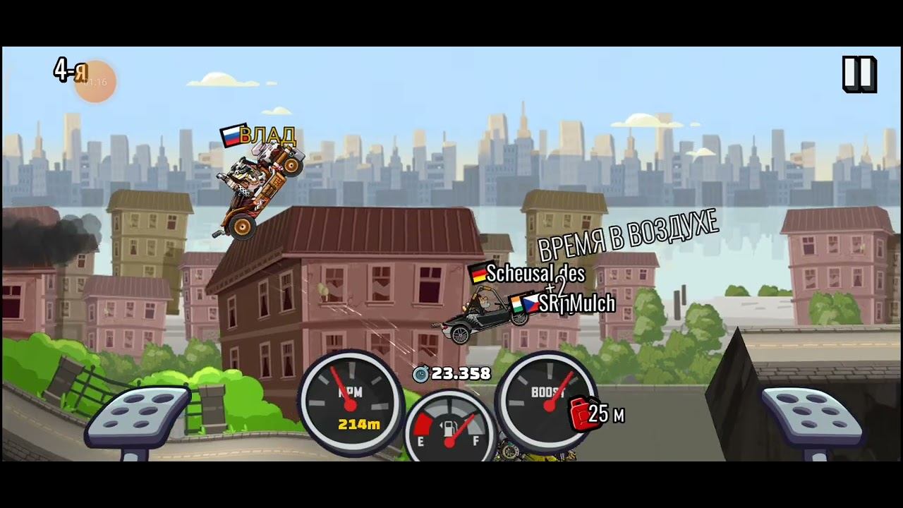 Hill Climb Racing 2 - Весенний город. Гоночный грузовик