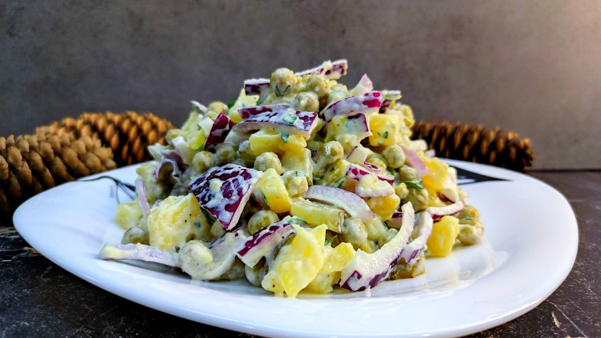 Очень вкусный салат. Рецепт салат с картошкой и огурцами. САЛАТ. смотреть онлайн