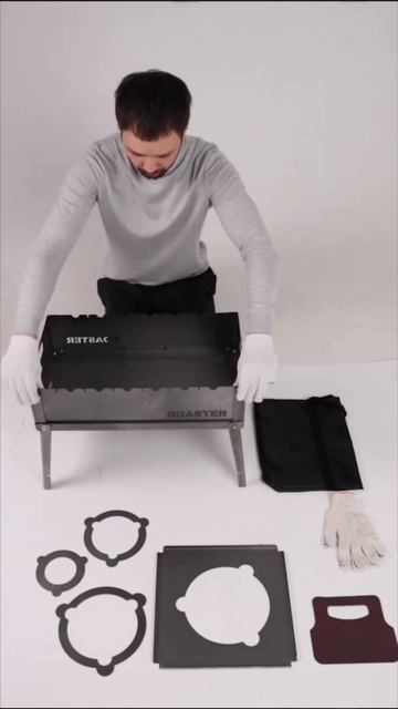 Мангал складной из стали 2мм с подставкой для казана смотреть онлайн