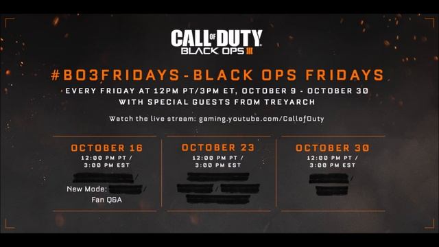 EARLY BO3 FRIDAYS STREAM ANNOUNCEMENT!! NEW MODE! FAN Q&A! смотреть онлайн
