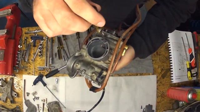 YZ250F carburetor cleaning 4T KEIHIN FCR смотреть онлайн