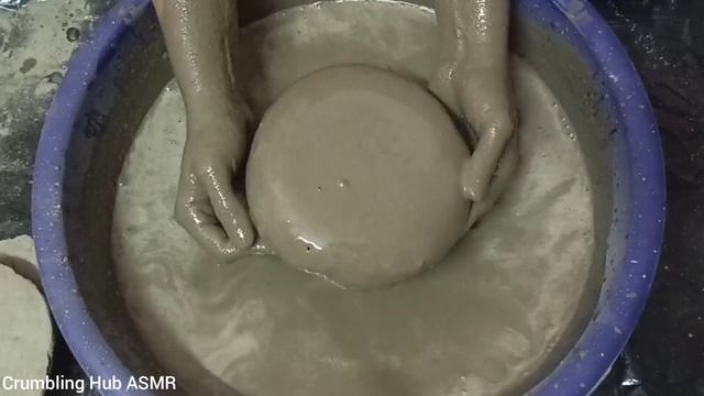 Pure Cement Slabs Dipping+Crumbling in 💦 & Paste Mixing/Playing ASMR #600 смотреть онлайн