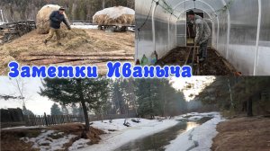 Жизнь в деревне: уборка в гараже, вода в теплице и ставим банку, чтоб поймать мольку