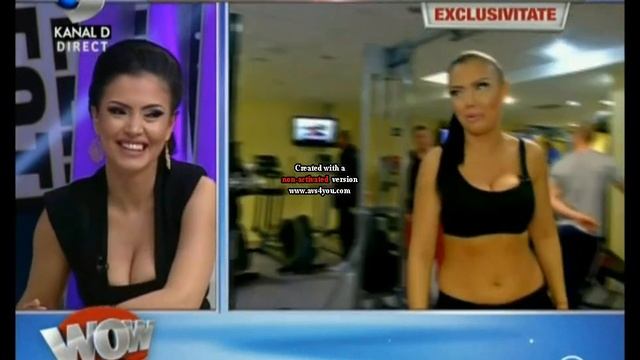 Andreea Mantea- "Sexy La Sala De Fitness" (Wowbiz- Kanal D) HD смотреть онлайн