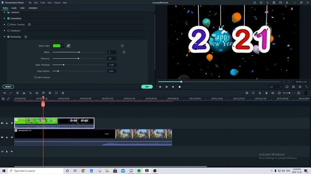 How to use and get New Year 2021 + Christmas Green Screen and Filmstock effects in Filmora X! смотреть онлайн