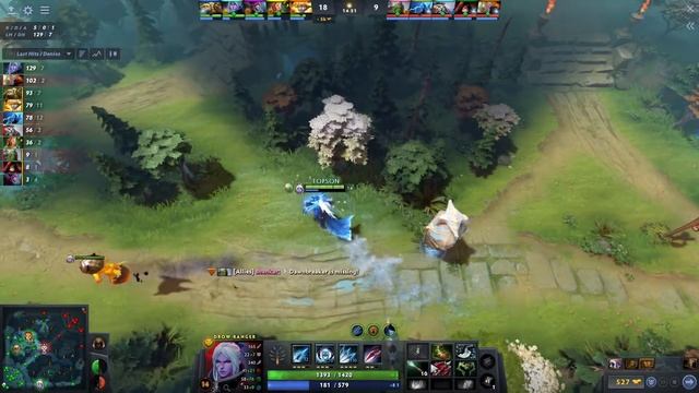 Topson mid game Drow Ranger | Minute 10 to 20 смотреть онлайн
