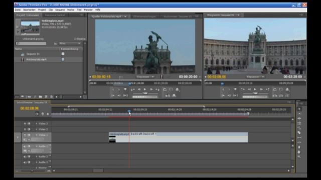 Adobe Premiere Pro CS4 - Videomaterial schneiden смотреть онлайн