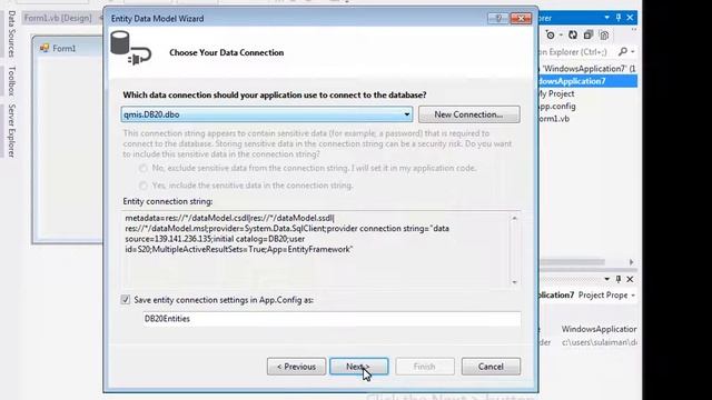Adding Database Model to Visual Studio 2012 смотреть онлайн