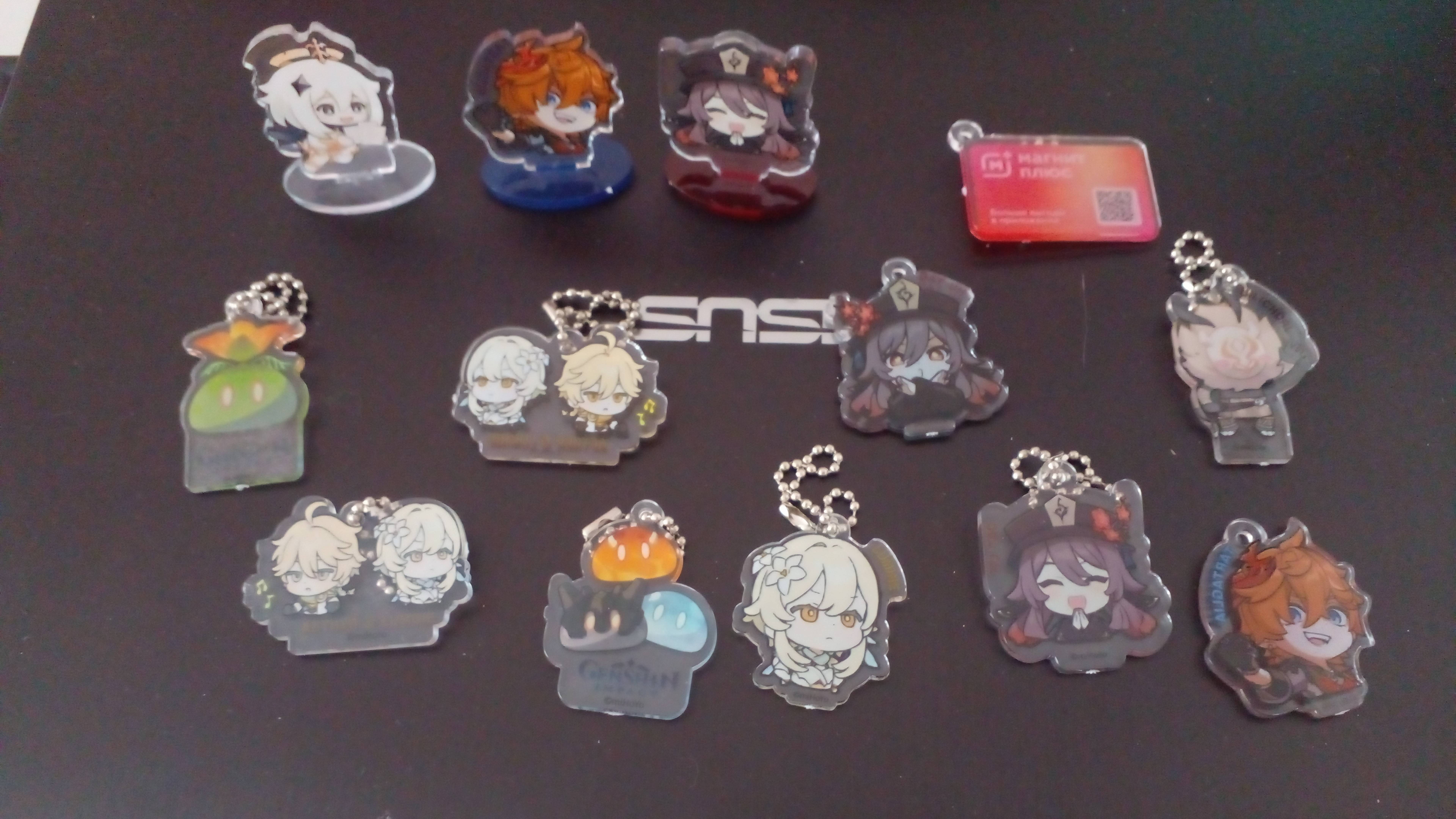 Обзор на все мои брелки и стенды из магнита (Игра Genshin impact) смотреть онлайн