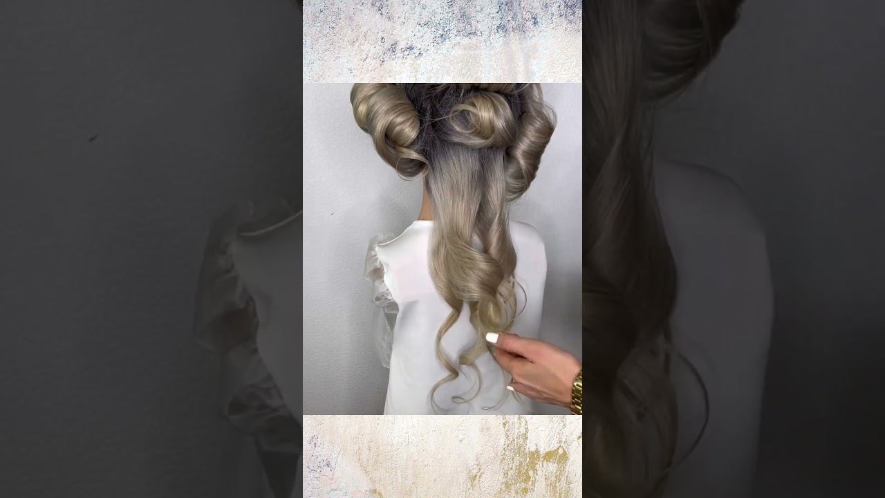 Полураспущенная Прическа — Быстро и Легко! | Урок Укладки смотреть онлайн