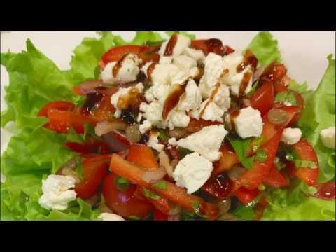 Салат с овощами, чечевицей и фетой смотреть онлайн
