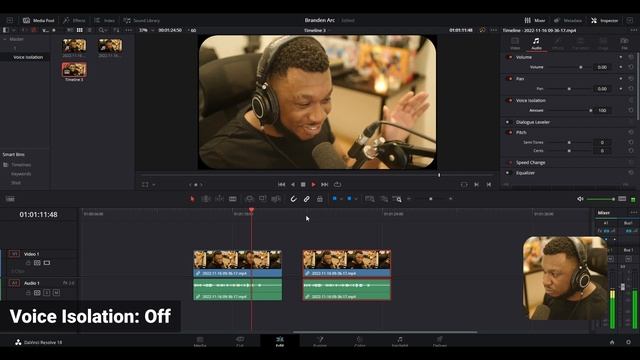 Voice Isolation For Davinci Resolve 18.1 смотреть онлайн
