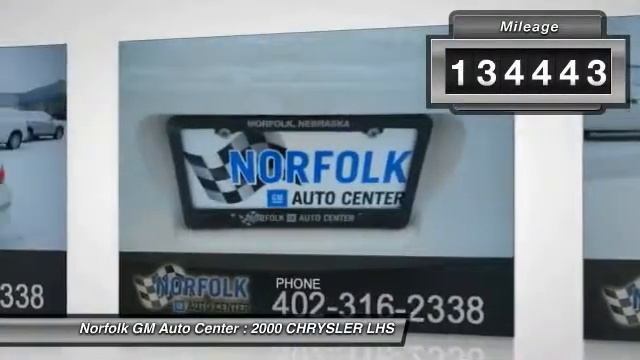 2000 CHRYSLER LHS Norfolk NE 60167B смотреть онлайн