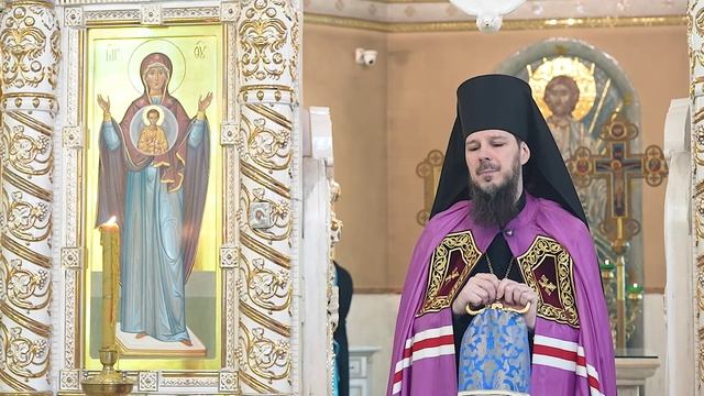 2025-04-05 Проповедь после Литургии в день Похвалы Божией Матери смотреть онлайн