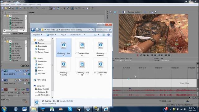 Sony Vegas pro 12 Transitions, Overlays, Lower Thirds and more! смотреть онлайн