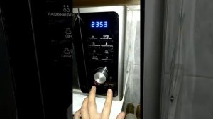 Включение Блокировки от детей и отключения звука в Микроволновке Самсунг MG23F302TQ