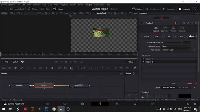 stick text to the object - Motion Tracking - Davinci Resolve смотреть онлайн
