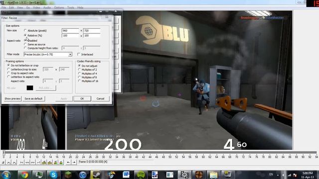 Stretch 4:3 to 16:9 in Virtual Dub (Remove Black Borders) смотреть онлайн